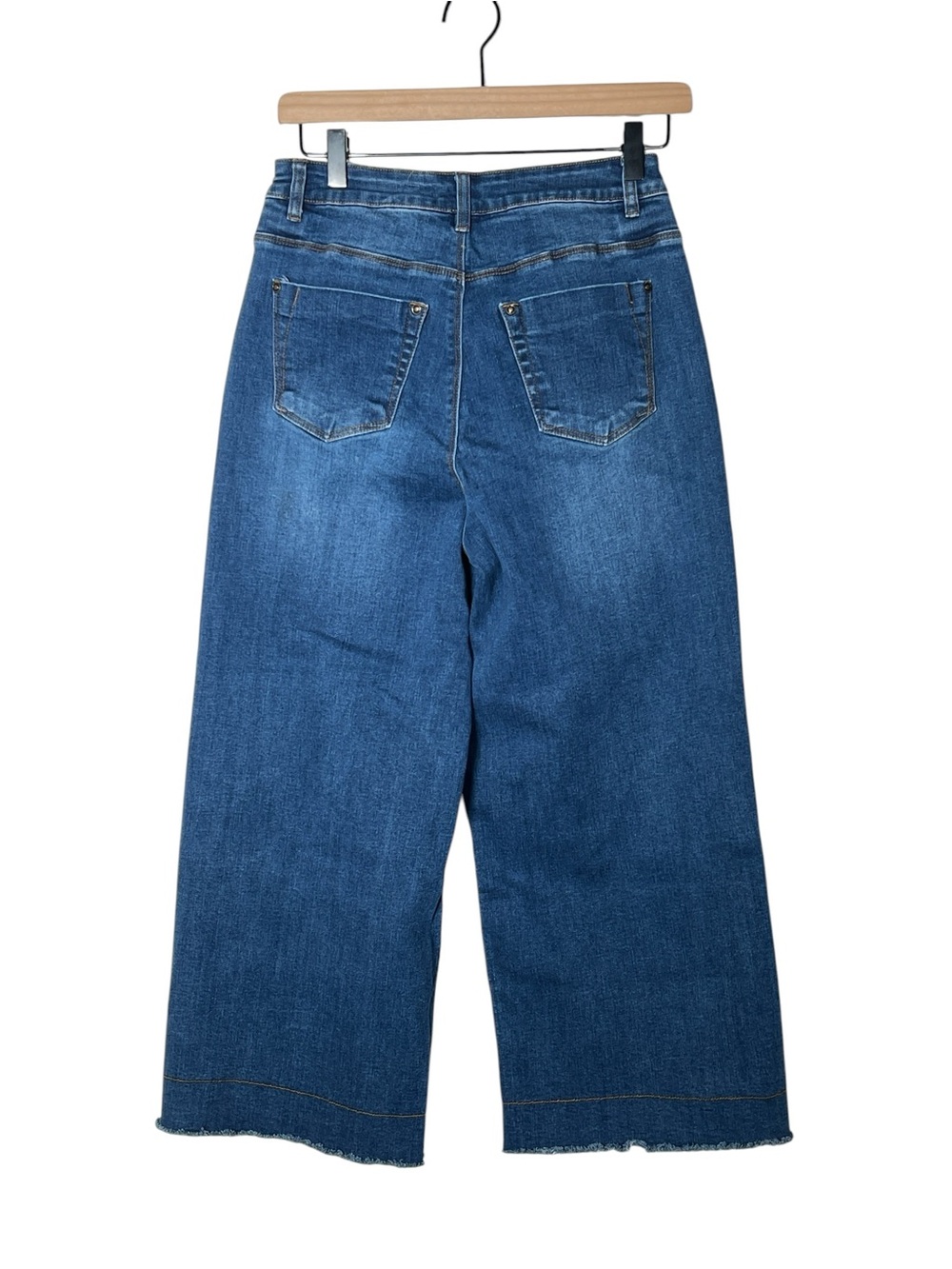 a loves a Wide Leg High-Rise Blue Denim Jeans size 27 B86 - Picture 4 of 4